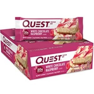 Quest Nutrition 白巧克力覆盆子口味蛋白棒12个