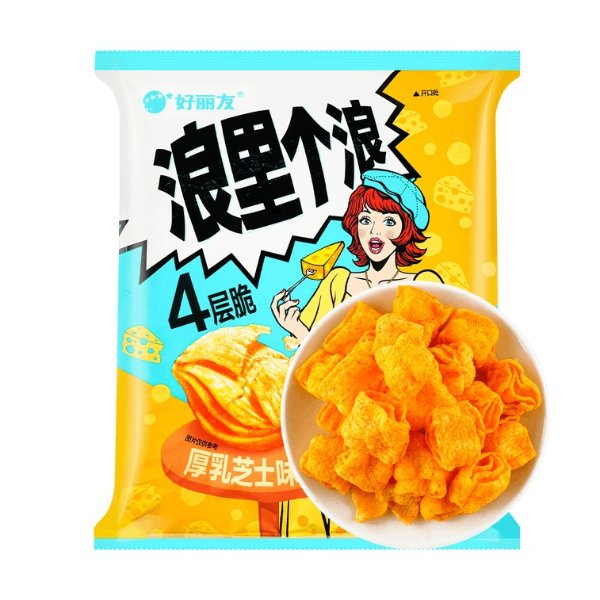 ORION.CN Wave Chips (Sweet and Salty Cheese Flavor) 4.41 oz