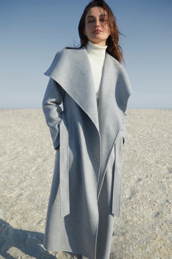 MAI-CN Double-face wool wrap coat