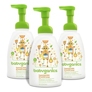 Babyganics 婴儿专用餐具奶瓶泡沫清洁剂 16盎司3瓶装