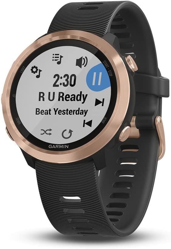Forerunner 645 Music, GPS Running Watch WithPay Contactless Payments, Wrist-Based Heart Rate And Music, Rose Gold