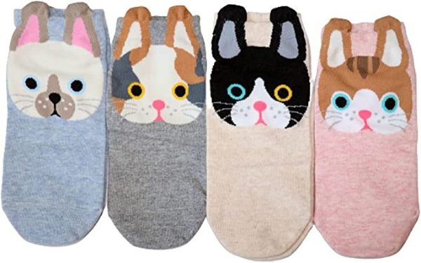 Cat Socks for Women | Owl Dog Cute Animal Socks | Best Christmas Birthday gifts | Gifts for Women