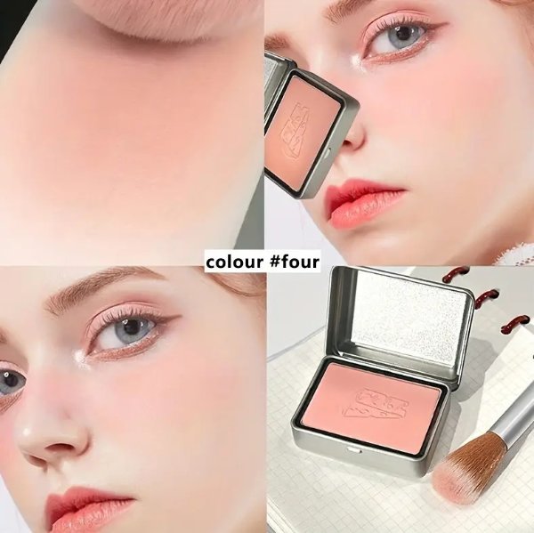 4 Color Optional Iron Box Monochrome Blush Palette Peach Color Brightening Complexion And Contouring Make The Whole Person Look Beautiful