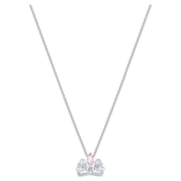 Bee A Queen Necklace, Pink, Rhodium plated by SWAROVSKI