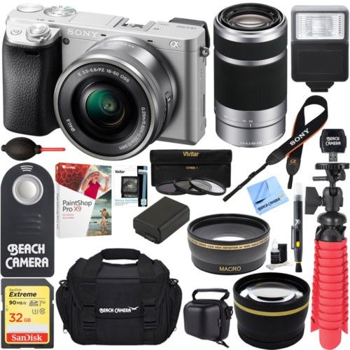 a6300 4K Mirrorless Camera 16-50mm & 55-210mm Power Zoom Dual Lens Kit | eBay