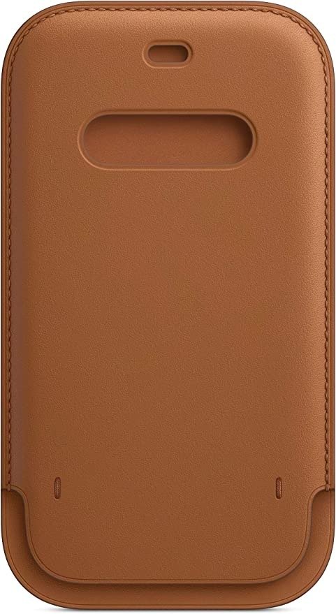 Leather Sleeve with MagSafe (for iPhone 12 and 12 Pro) - Saddle Brown