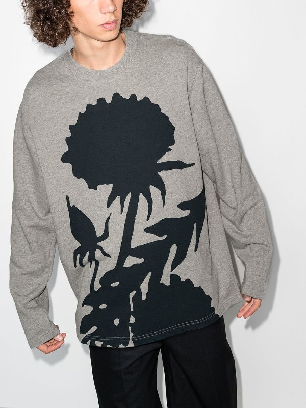 flower print sweatshirt