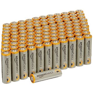 100支装 AmazonBasics AA(5号) 高性能碱性电池