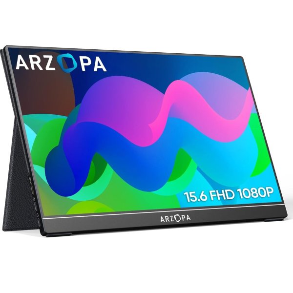 Arzopa Portable Monitor 15.6'' 1080P IPS