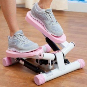 Sunny Health & Fitness Pink Adjustable Twist Stepper