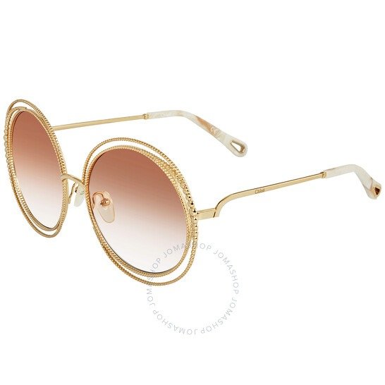 Peach Gradient Round Sunglasses CE114SC 724 58