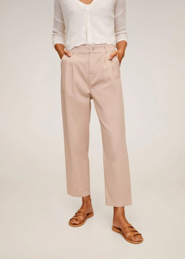 Relaxed cotton pants - Women | OUTLET USA