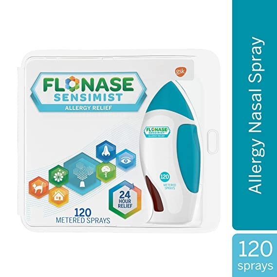 Sensimist Nasal Spray for Allergy Relief, 24-Hour Non-Drowsy Allergy Medicine, 120 Sprays, 0.31 Fl Oz (Pack of 1)