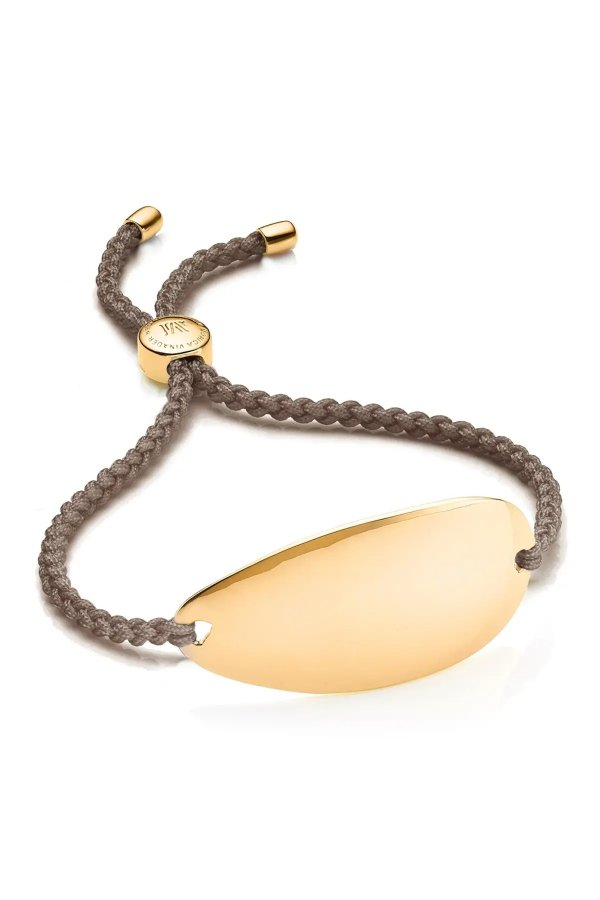 18K Yellow Gold Vermeil Nylon Nura Friendship Bracelet