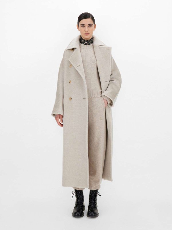 Cashmere teddy-bear coat, ice - "MARISA" Max Mara