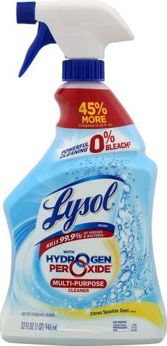 Lysol Multi-Purpose Cleaner, Power and Free, Citrus Sparkle, 32 Fl Oz