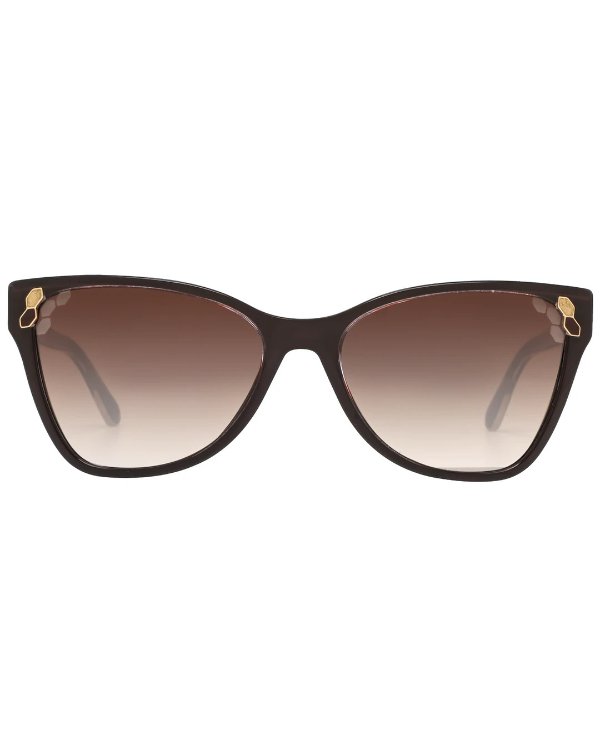 Brown Gradient Women's Acetate Sunglasses BV8208-545413