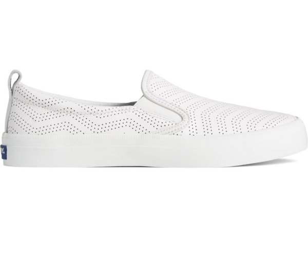 Crest Twin Gore Perforated Leather Slip On Sneaker