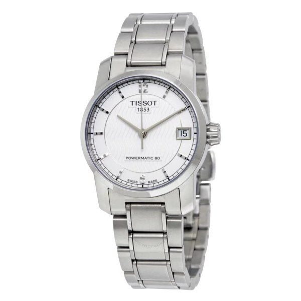 T-Classic Titanium Automatic Silver Dial Ladies Watch T0872074403700