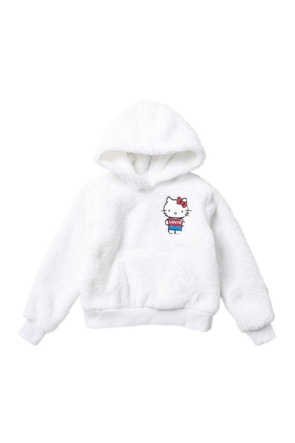 x Hello Kitty Faux Shearling Hoodie (Toddler Girls)