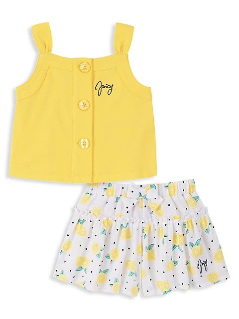 Little Girl's Tank Top & Shorts 2-Piece Set