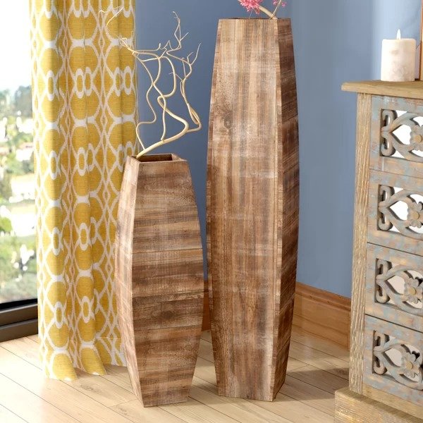 Bondfield Oblong Wooden 2 Piece Table Vase SetBondfield Oblong Wooden 2 Piece Table Vase SetRatings & ReviewsQuestions & AnswersShipping & ReturnsMore to Explore