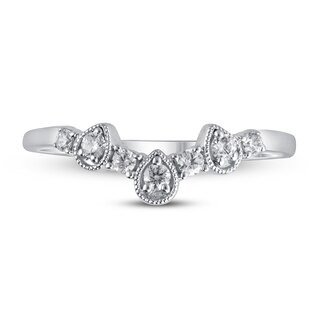 Diamond Enhancer Ring 1/5 ct tw 14K White Gold|Kay