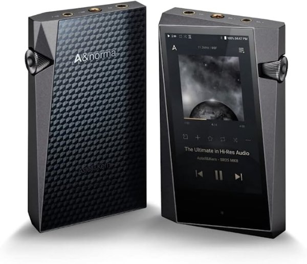 A&Norma SR25 MKII Portable High Resolution Audio Player, Mercury Dark Silver