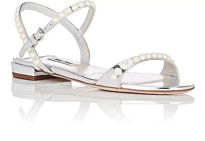 Embellished Specchio Leather Sandals