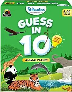Educational Game : Animal Planet - Guess in 10 (Ages 6-99) | Card Game of Smart Questions | General Knowledge for Kids, Adults and Families | Gifts for Boys and Girls
