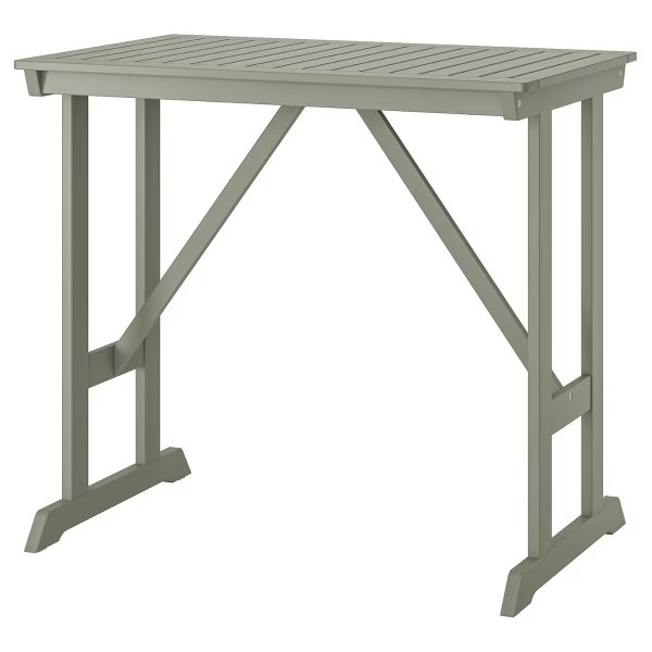 BONDHOLMEN Bar table, outdoor, gray, 45 7/8x28 3/8 "