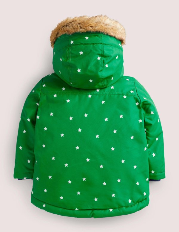 婴幼儿三合一贴布绣保暖外套