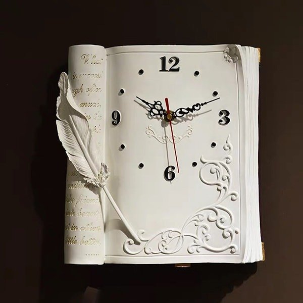 Book And Quill Wall Clock from Apollo Box