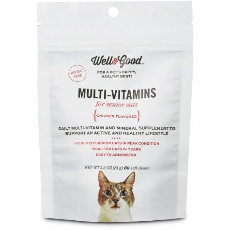 Multi Vitamin for Senior Cats, 60 ct | Petco