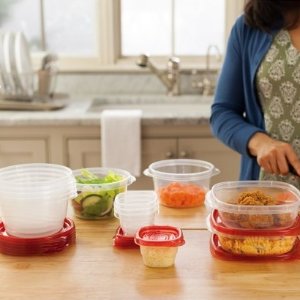Rubbermaid TakeAlongs Food Storage Containers with Lids, 40-Piece Set