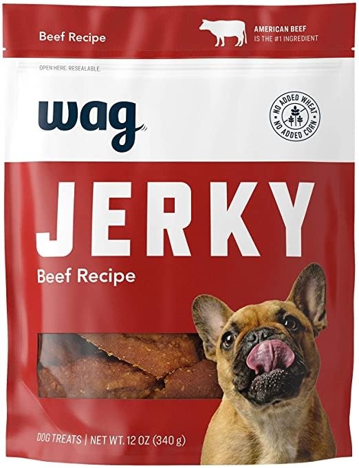 Amazon Brand - Wag Jerky Dog Treats (Beef, Chicken, Turkey)