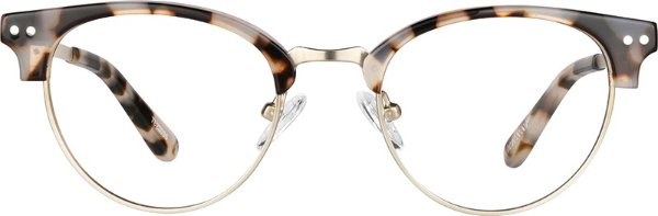 玳瑁花纹金属框眼镜