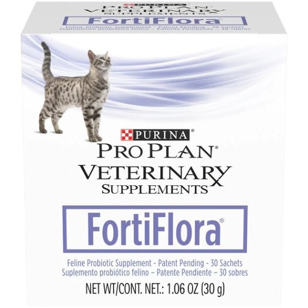 PURINA PRO PLAN VETERINARY DIETS FortiFlora Powder Digestive Supplement for Cats, 30 count - Chewy.com