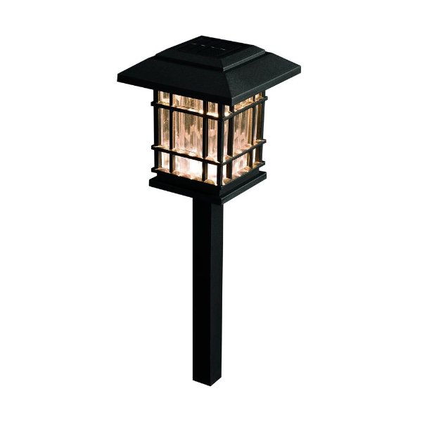 Solar Black Outdoor Integrated LED 3000K 8-Lumens Landscape Pathway Light (6-Pack)-NXT-1620-19 - The Home Depot
