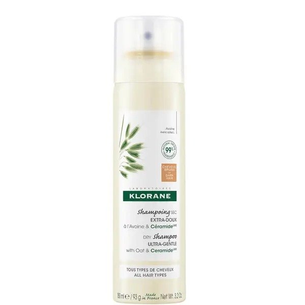 Extra-Gentle Tinted Dry Shampoo for Brown to Dark Hair with Oat and Ceramide 150ml