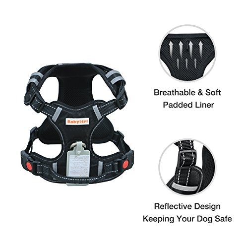 Big Dog Harness No Pull Adjustable Pet Reflective Oxford Soft Vest for Large Dogs Easy Control Harness