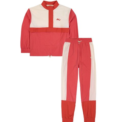 Kulingvia coupon code "OUTLET15"Candy Pink/Bright Redx Maja Mama Colorblock Tracksuit | AlexandAlexa