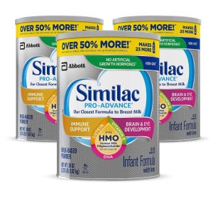 Similac 黑五奶粉促销，非转基因 34.9盎司大罐平均$27.8/罐