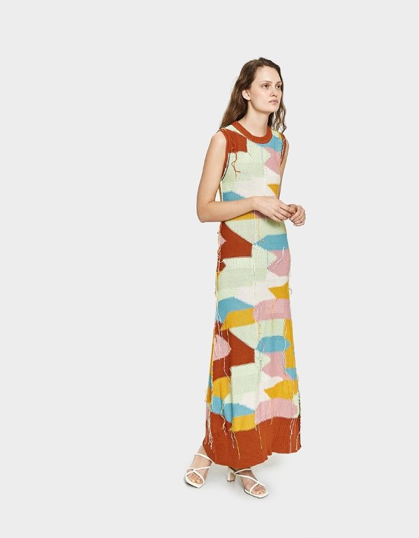 Marni / S/L Knit Dress in Multicolor
