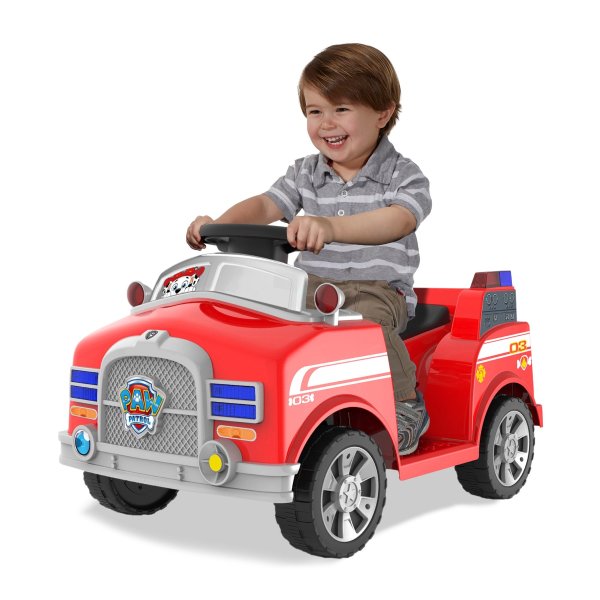 6 Volt Marshall Quad Ride-On for Kids With Realistic Firetruck Sounds by Dynacraft