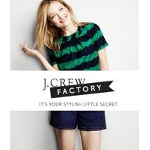 J.Crew Factory 精选男款和女款短裤和泳装优惠
