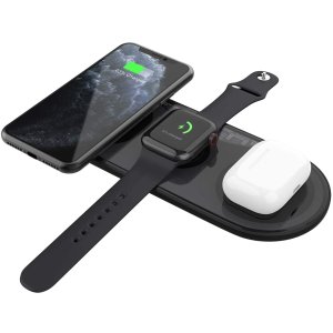 Fast Wireless Charger, UUTO 3 in 1 Qi-Certified Wireless Charging Pad