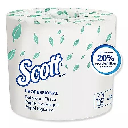 Essential Standard Roll Bathroom Tissue, Septic Safe, 2-Ply, White (550 sheets/roll, 80 rolls) - Sam's Club