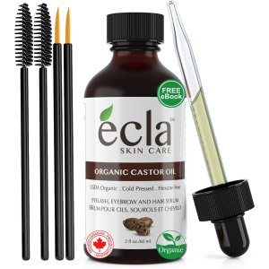 $15.99(原价$19.99)Ecla 有机蓖麻油 促进睫毛、眉毛生长 拯救"无眉大侠"