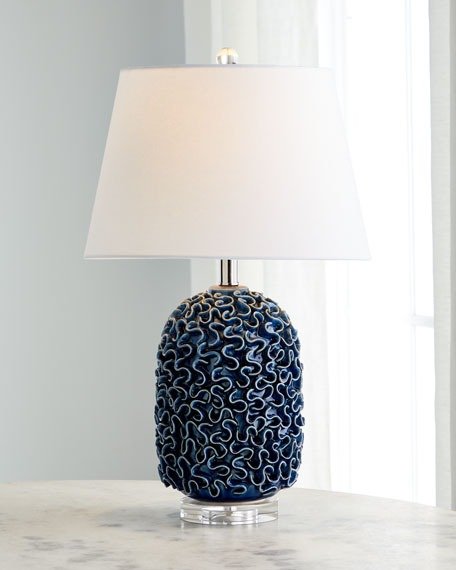 Ceramic Ruffle Table Lamp